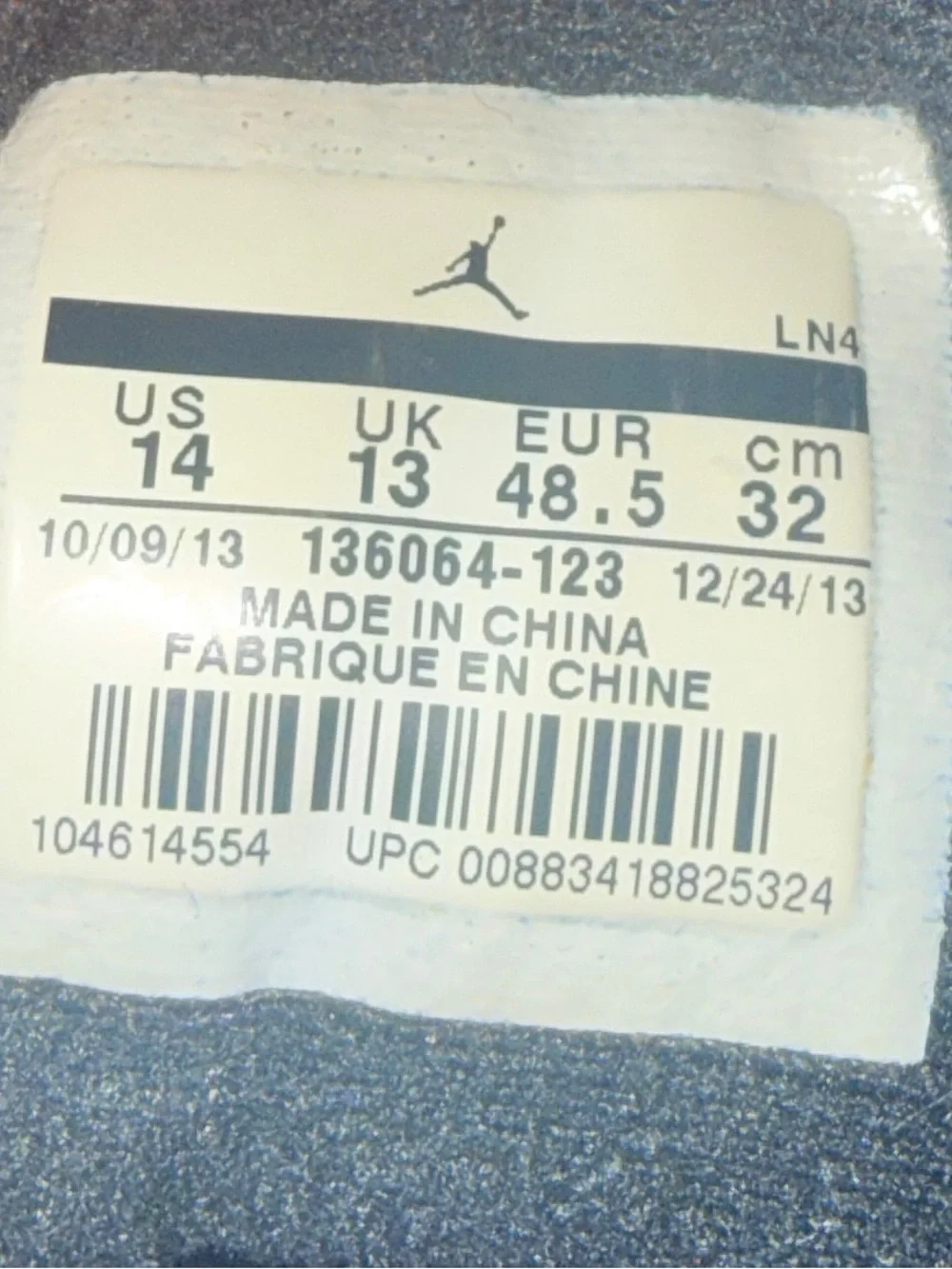 Used Air Jordan 3 Retro 88 mens sneaker 2013 size 14